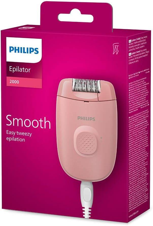 Philips Epilator Series 2000, Corded Epilator for Legs, Hair Removal Device for Women, Model BRE229/00